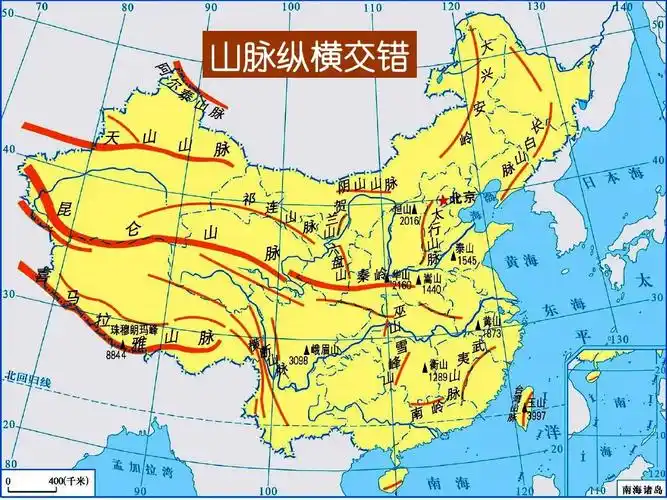 中国山脉地图 中国山脉图 中国山脉分布图 中国山脉地形图 的相关文档