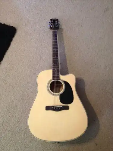 mitchell md100ce acoustic electric guitar "blem"