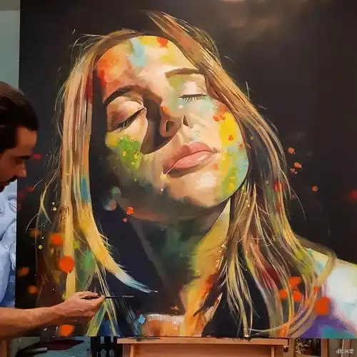 缤纷的人像画家,油画,现代艺术,肖像画,佩德罗·阿尔伯克基