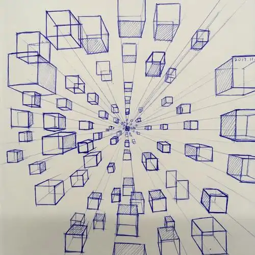 一点透视手绘练习
