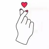 爱你的手势比心表情包_微信头像图片大全