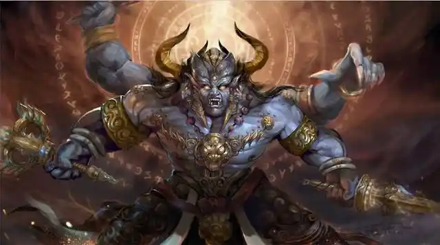 阿修罗王的形象一般是三头六臂的形象.和凯利见到的这个神像倒是很相