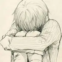 伤感头像男生冷淡 男生双手抱膝的图高清急!求