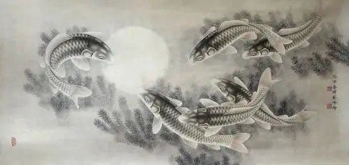 《鱼》王艺峰 工笔