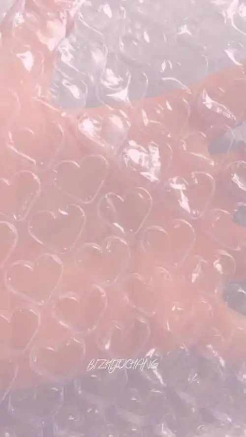 爱心泡泡壁纸锁屏背景图少女粉色