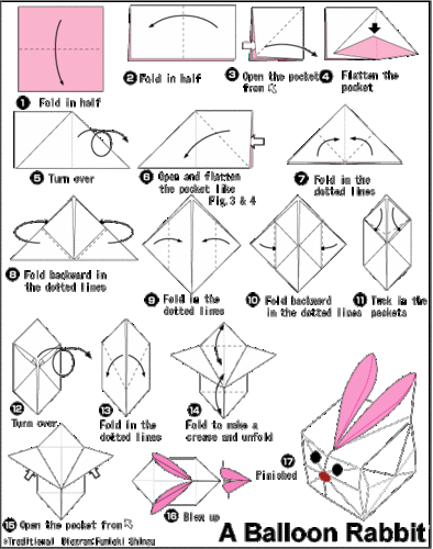 一张纸折成兔子图解 第一个回答我攒!急急急3分钟内!