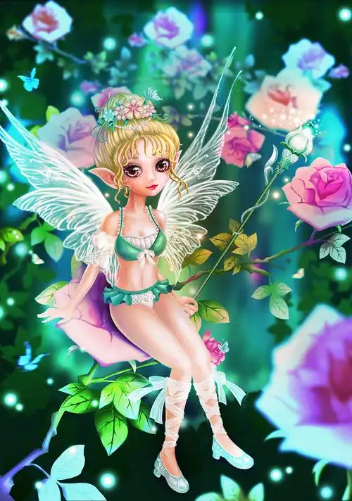 卡牌设计-花精灵|插画|商业插画|一万只小娜 - 原创作品 - 站酷