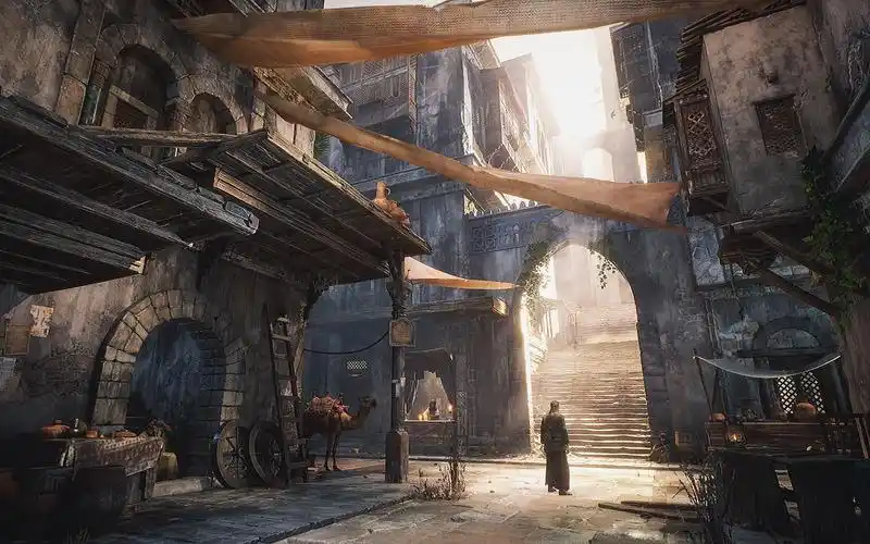 游戏场景 - middle eastern bazaar - ue5