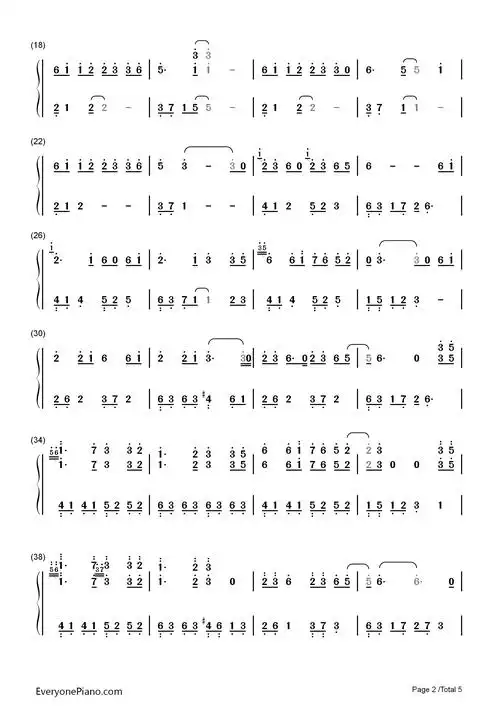 《大鱼》完美演奏版钢琴简谱-周深演唱2