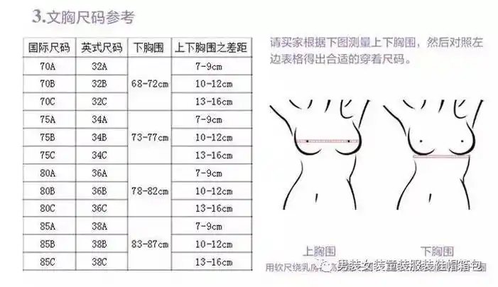 文胸尺码怎么选abc(女人内衣尺码对照表)-ido整形医院
