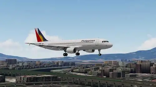 菲律宾航空a320降落台北松山