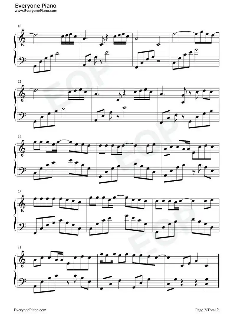 《少年》c调钢琴谱 "愿你出走半生,归来仍是少年"9797