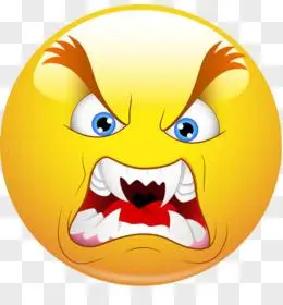 psd卡通愤怒符号png手绘生气符号表情包贴纸装饰元素pngpsd黄色圆形表