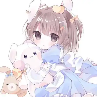 头像卡通女呆萌可爱少女心