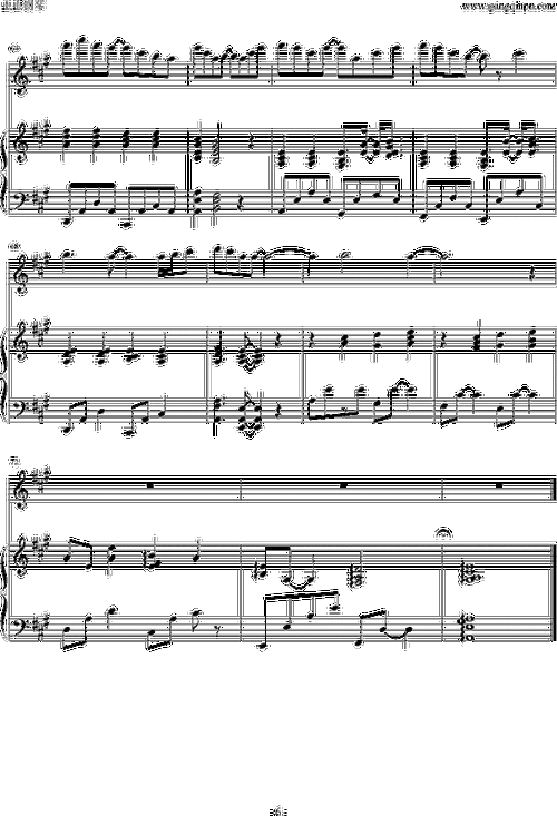 一首简单的歌 王力宏 钢琴谱 五线谱