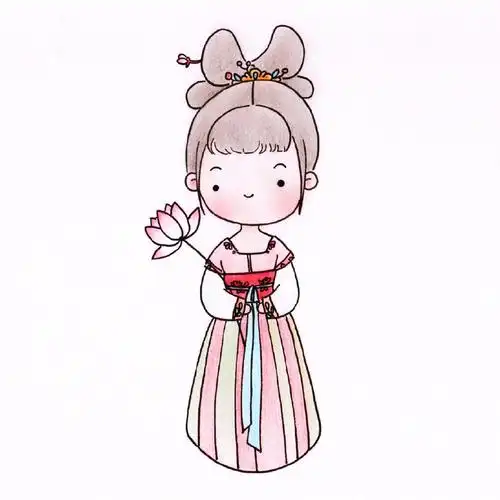 简笔画汉服简笔画汉服女孩