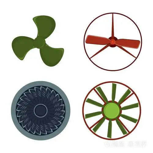 螺旋桨风扇矢量风呼吸机设备空气鼓风机冷却器旋转技术权力圈子