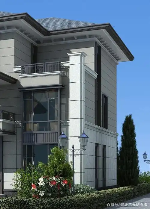 外墙涂装"就用"健康苹果仿石漆_腾讯新闻