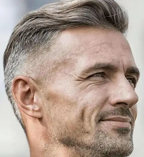 男人过了50岁换发型就选这一款哪怕头发花白依然很时尚