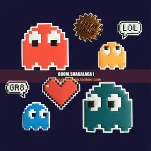 a77887淘宝神奇宝贝宠物小精灵马赛克风t恤男学生潮款夏装衣服宽松