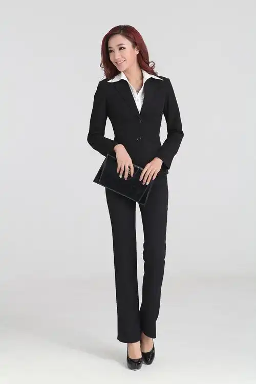 2014新款女士正装两粒扣西服套装 白领职业套装 西装外套厂家直销