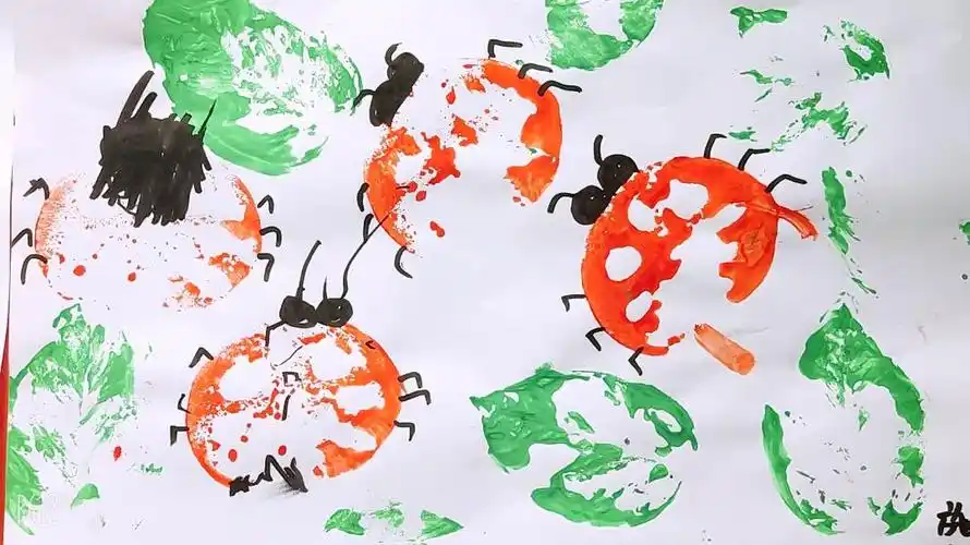 《蔬菜拓印画》——小一班的美术活动