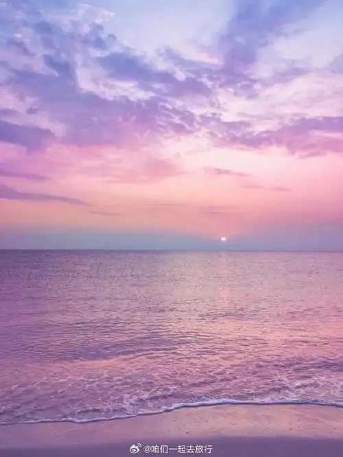 糖果纸色的天空好梦幻7815  有生之年一定的要去  #粉色的海