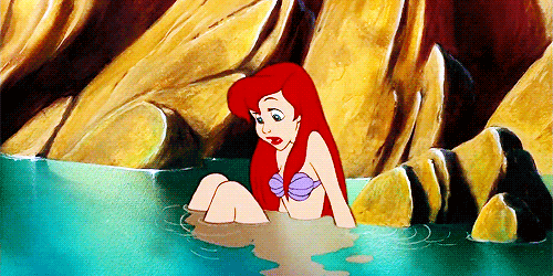 小美人鱼迪斯尼动画爱丽儿可爱gif动图_动态图_表情包下载_soogif