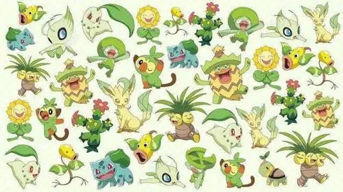 找出图中只有一只的草属性宝可梦