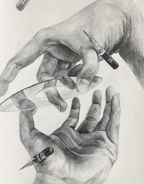 初中学生 邱玥 作.