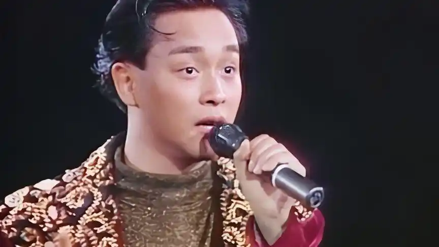 《风继续吹》张国荣哭着告别乐坛演唱会现场版