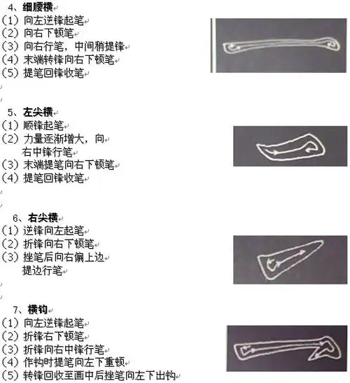 横的写法 - 书法课堂 - 福建书法教育网