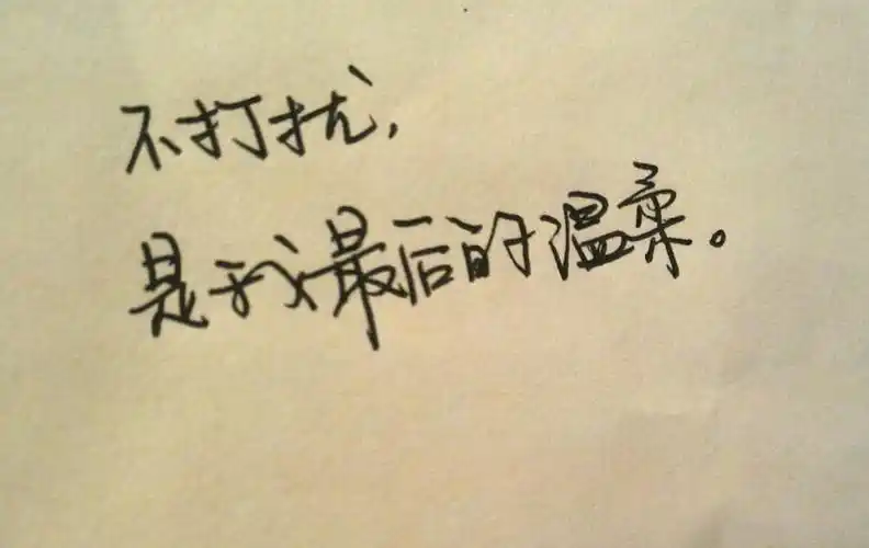 字体和句子一样很美的文字图片