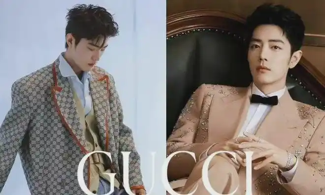 肖战晒与李宇春米兰合照,称忙里偷闲很开心,同位gucci的代言人