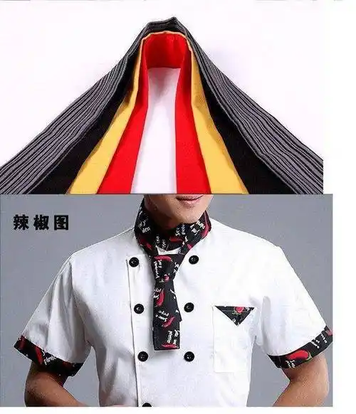 闽喃哥 厨师领结厨师三角巾红色领带领结酒店西餐厅领职业领巾厨师男
