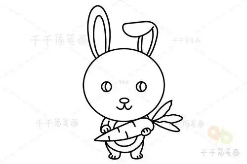 十二生肖兔子简笔画十二生肖兔子简笔画彩色