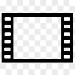 黑色简约老电影边框素材