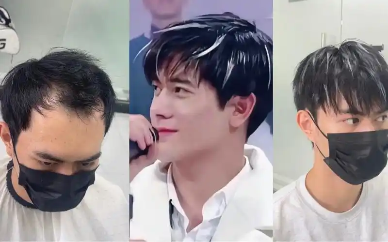 郭富城同款假发挑染