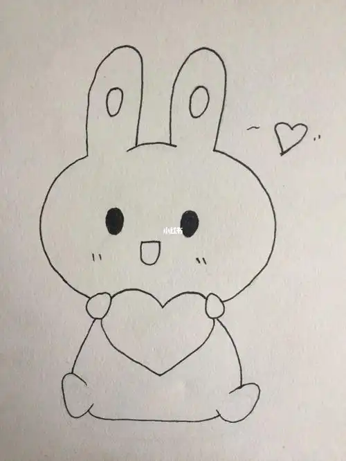 简笔画小可爱小白兔