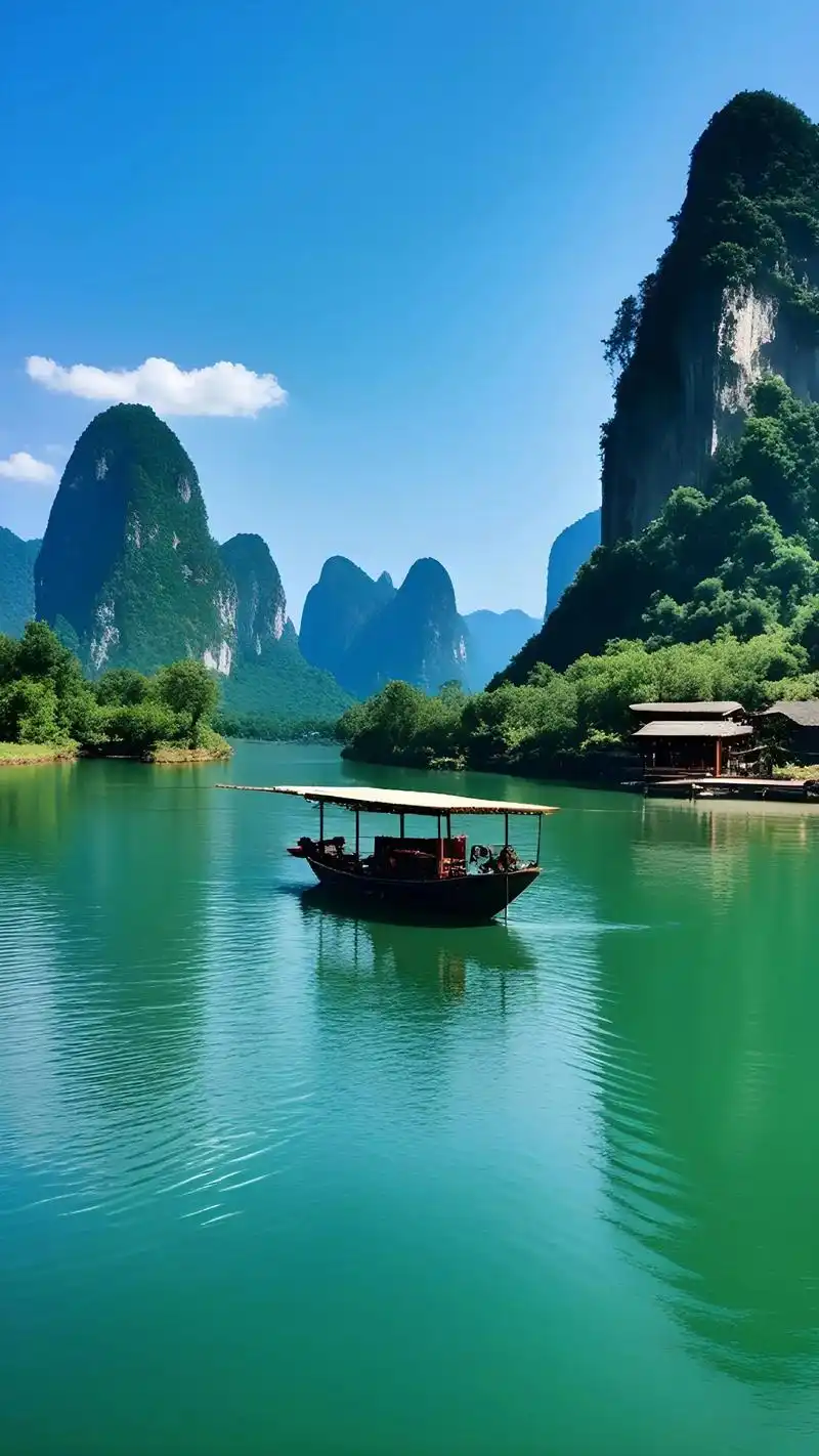 何以解忧 唯有山水 走进桂林,欣赏美丽的风景,放 - 抖音