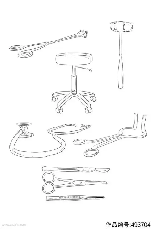 手术工具医疗器械免抠
