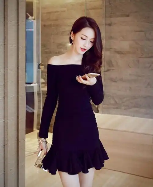 时尚减龄的针织连衣裙,尽显高贵优雅,端庄气质有女人味!