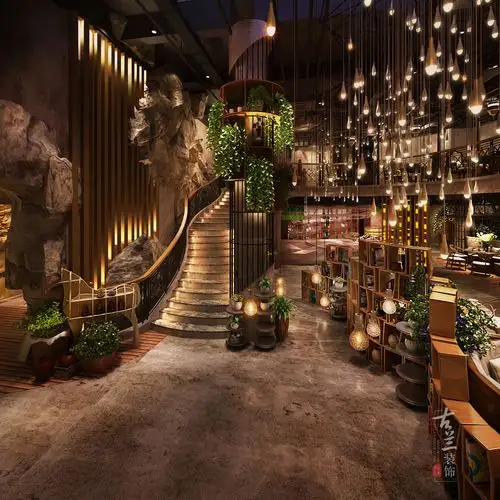 浙江主题餐厅设计作品荒石音乐主题餐厅成都餐厅设计