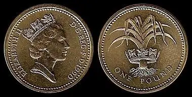 一英镑硬币背面图案