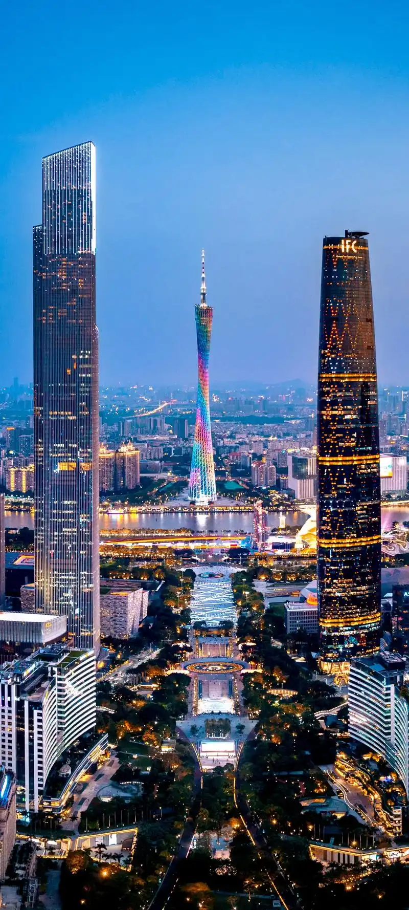 广州夏日城市风光,竖版系列,无水印,可以做手机壁纸 - 抖音