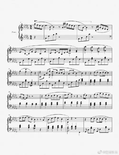 《古画-鞠婧祎》钢琴即兴伴奏五线谱&简谱演奏视频月海栖麟(当时没有