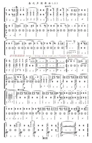 春之声圆舞曲 电声乐队小 总谱 简谱,五线谱