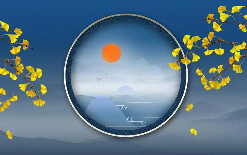 大气简约复古中国风国潮背景