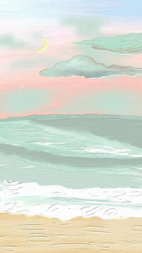 油画壁纸 - 插画 素材 ins 韩系 可爱 简约 手绘 动漫 锁屏 屏保 卡通