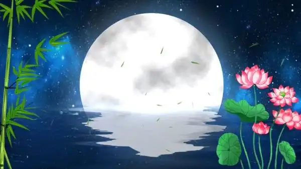 i>圆 /i> i>月 /i>星空夏季清凉 i>背 /i> i>景 /i> i>视 /i> i>频